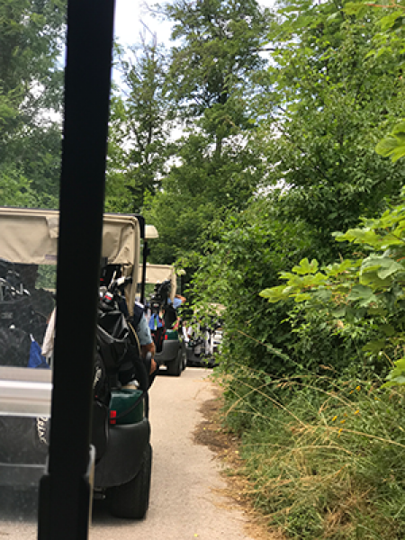 3 Konvoi Fahrt zum Abschlag