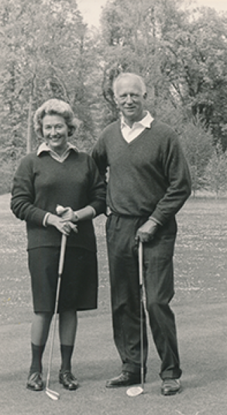 z1963 SM Leopold Konig der Belgier und Clubmeisterin Maria Sernetz