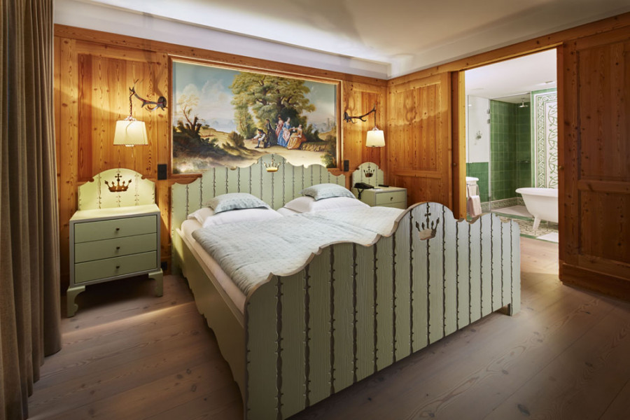 Post Lech Herzogsuite Bett3