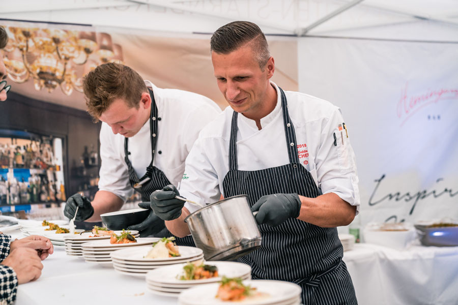 Hotel Vier Jahreszeiten Starnberg Maximilian Moser beim Food Festival