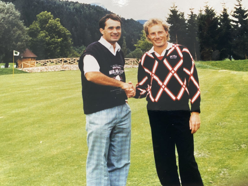 Franz Wittmann sen. (l.) verbindet eine lange Freundschaft mit Bernhard Langer