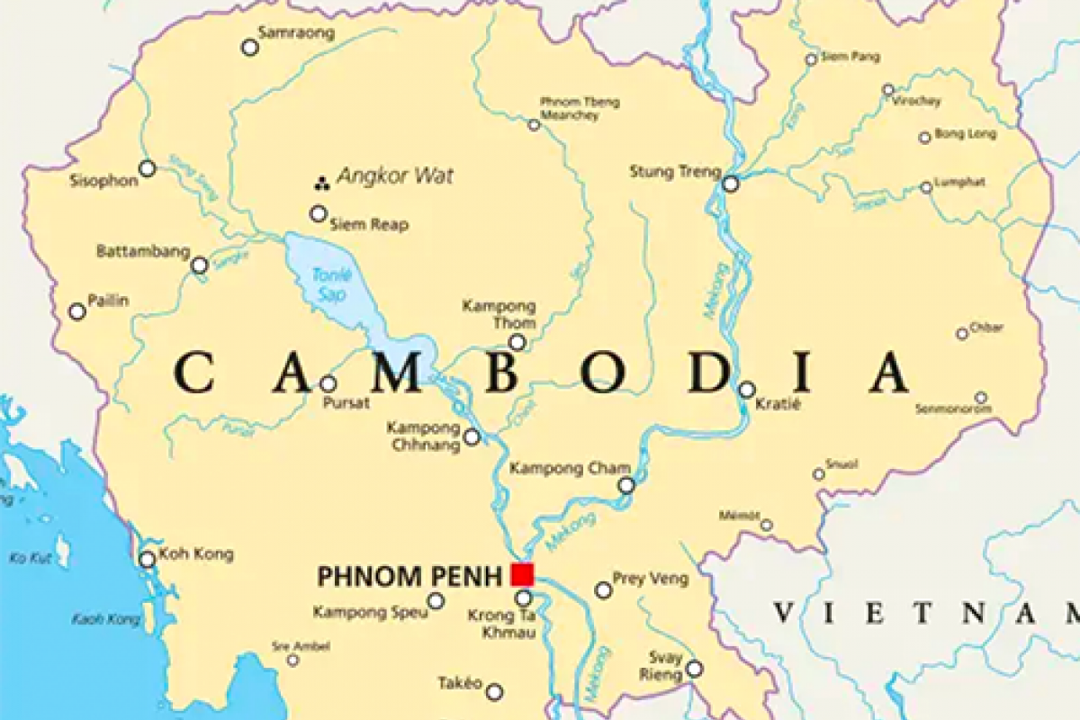 Landkarte Kambodscha 2