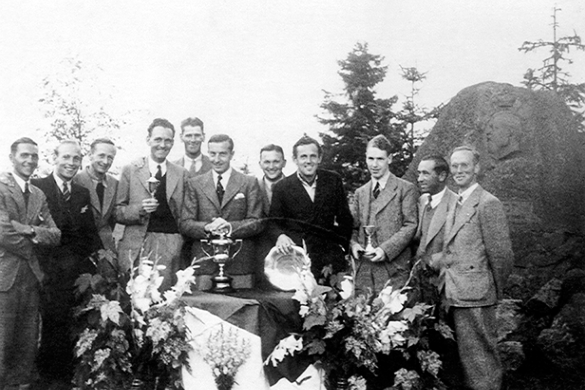 CZECH OPEN aus dem Jahre 1935 Henry Cotton der weltbeste Spieler seiner Zeit Kopie