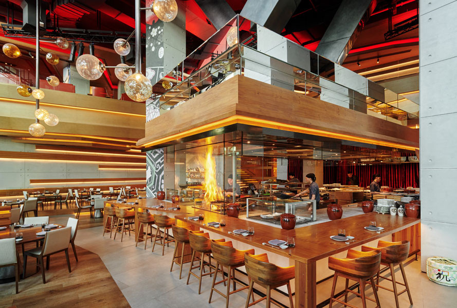 dubai netsu weekend lunch open kitchen