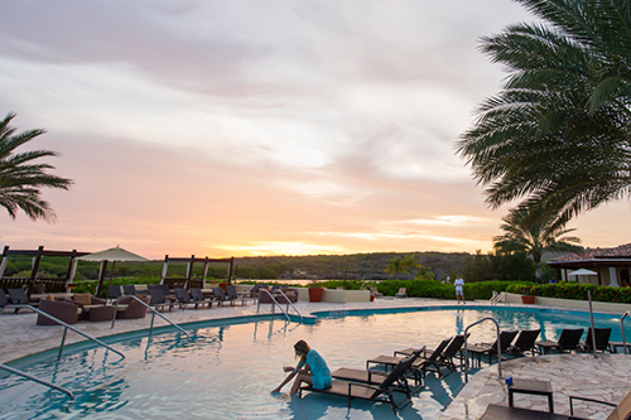 Pool at Sunset