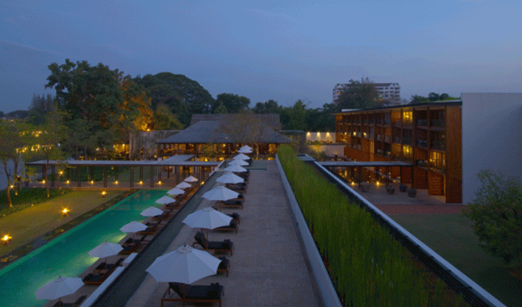 GHM Hotels The Chedi Chiang MaiAbendstimmung2